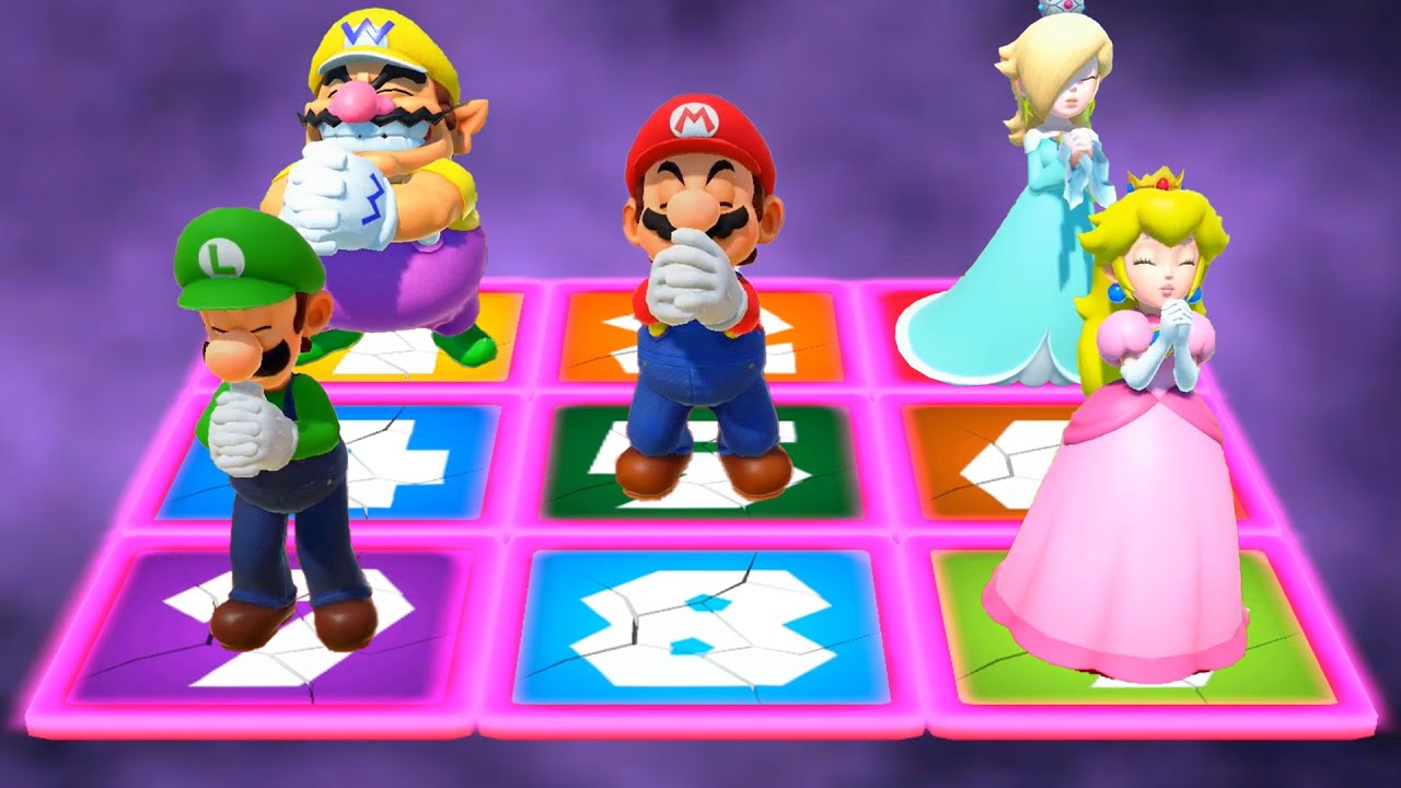 【マリオパーティ4】ミニゲームマリオVsルイージVsピーチVsデイジー(最強CPU｢たつじん)