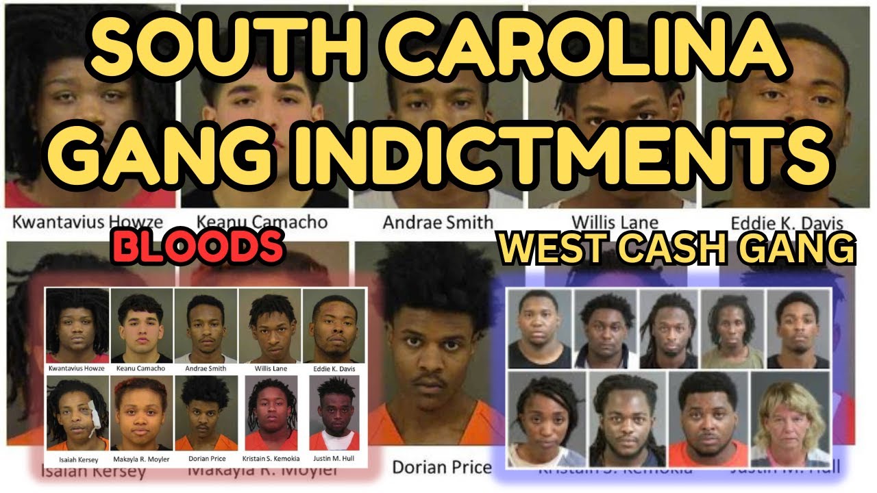 South Carolina Gang Indictments: Bloods, Insane Gangster Disciples, Walterboro Cowboys & More !