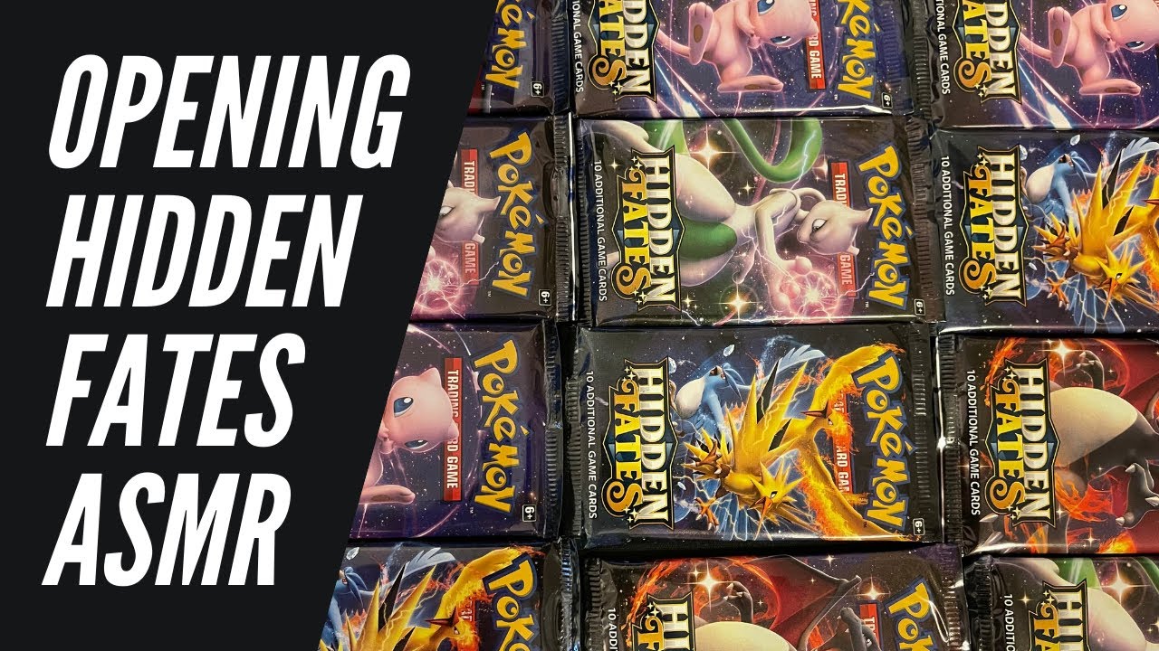 Opening 15 packs of Hidden Fates Pok&eacute;mon Cards ASMR (no talking)