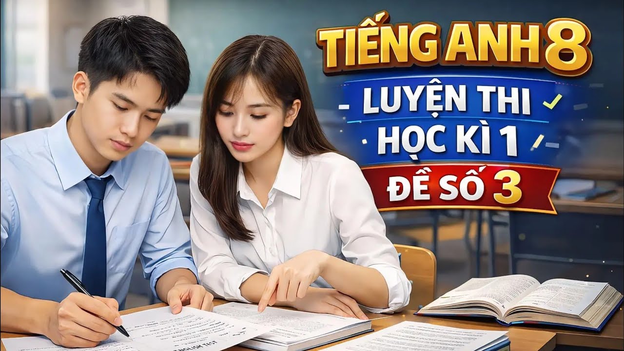 Luyện Thi Học Kì 1 Tiếng Anh 8 – Đề Số 3 (TEST 3) | FULL Đáp Án + Giải Thích Từng Câu