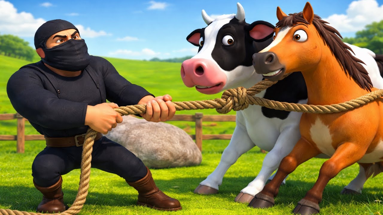 Thief in Old MacDonald’s Farm 😱 | All Animals Are Stolen! 🐄🐎🦆🐐 | Old Macdonald had a farm | Farm