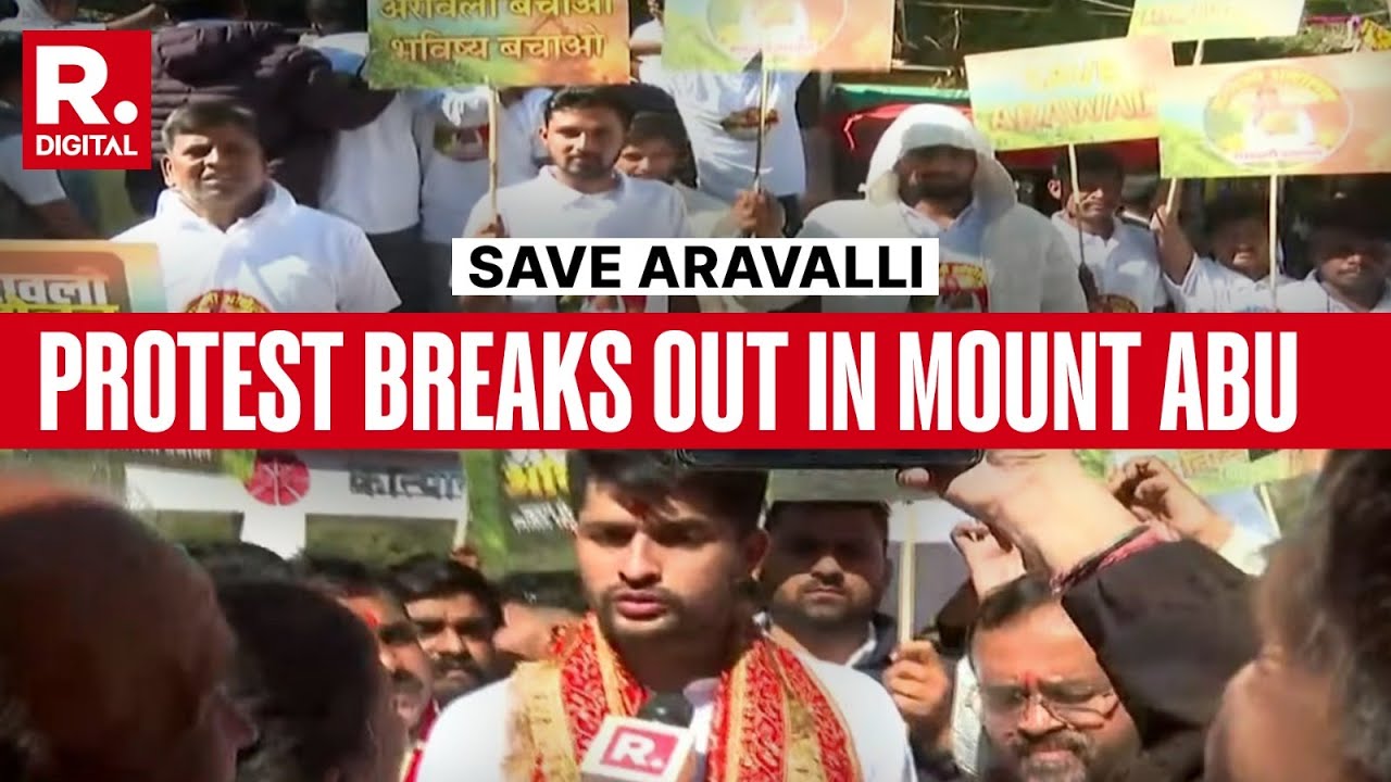 Rajasthan BREAKING: Protest Breaks Out In Mount Abu Against Illegal Mining, To Save Aravalli