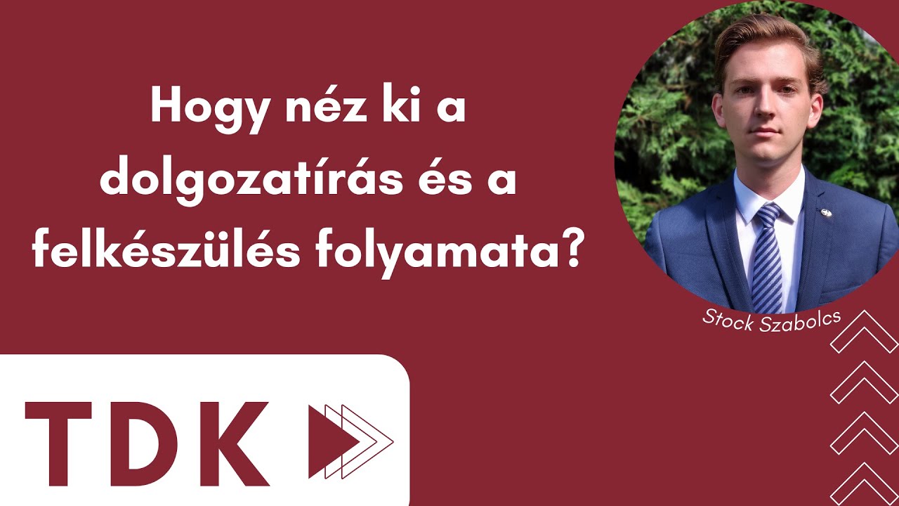 [TDK] Hogy néz ki a dolgozatírás és a felkészülés folyamata?