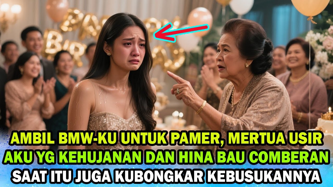 DIUNDANG KE PESTA ULTAH MERTUA HANYA UNTUK DIHINA, KUBUAT BUNGKAM SEMUA TAMUNYA#novelromantis #drama