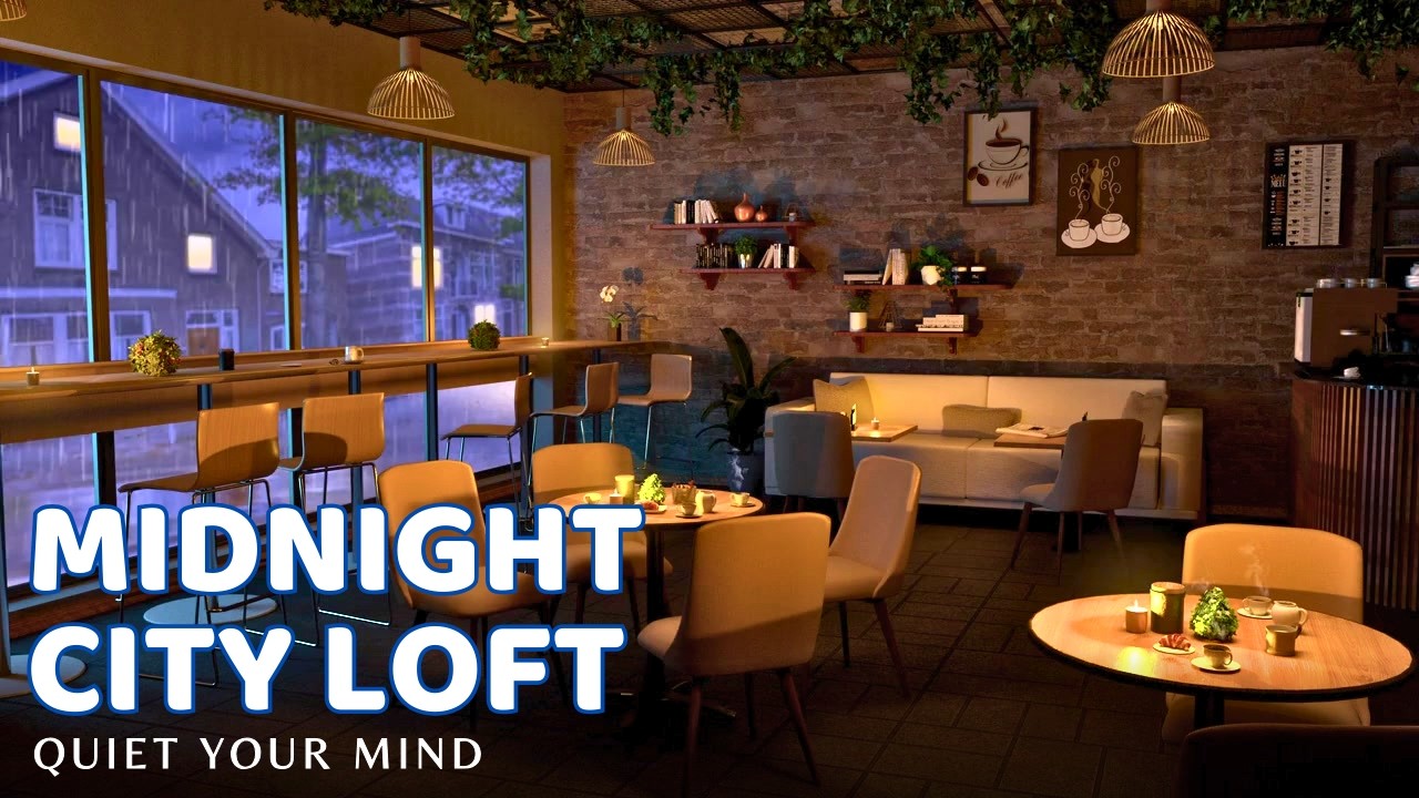 Late Night Jazz ☕ Rainy Cafe Vibes for Calm & Focused Nights