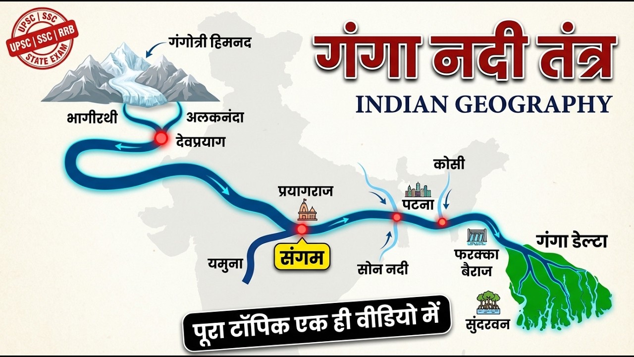 गंगा नदी तंत्र सम्पूर्ण | Ganga River System | All Exams
