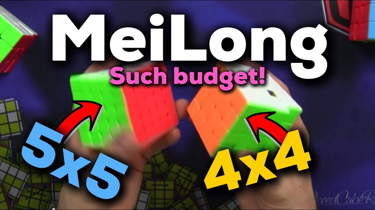 MeiLong 4x4 and 5x5... HOW IS IT SO CHEAP‽ | SpeedCubeShop Unboxing and Solves