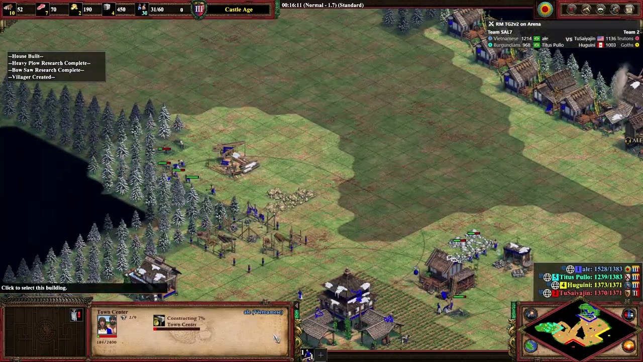 Broken unit strikes again | 2v2 Arena with Vietnamese | AoE2