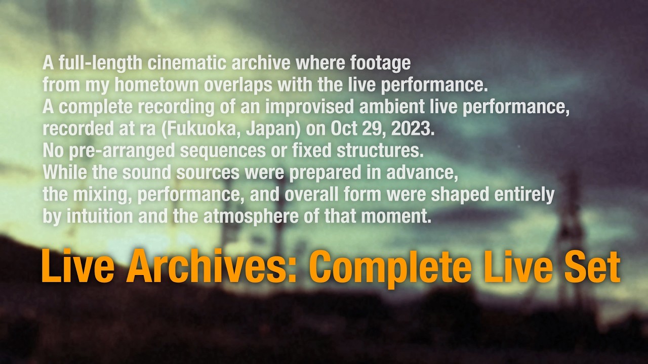 Live Archives: Complete Live Set — Oct 29, 2023