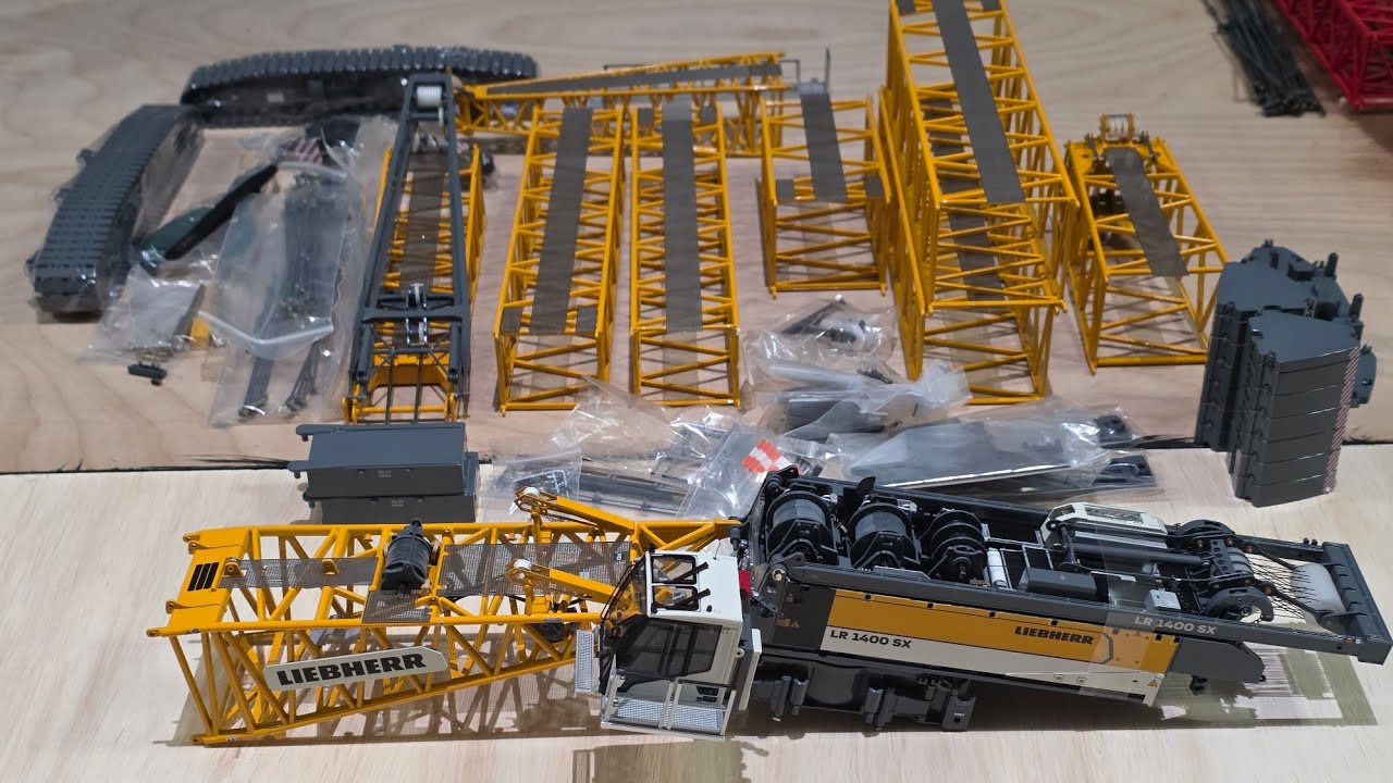 Распаковка модели WSI Liebherr LR 1400sx