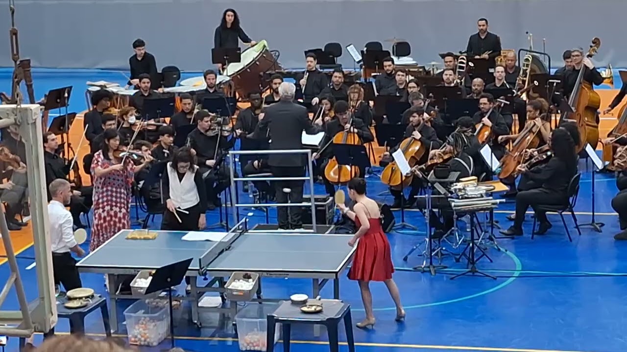 Ricochet🏓 (Parte 1) - Concerto para Ping Pong, Violino, Percussão e Orquestra | Andy Akiho