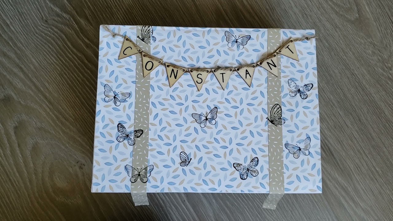 Pr&eacute;sentation valise/bo&icirc;te de naissance souvenirs 👶🏻 - SCRAPBOOKING