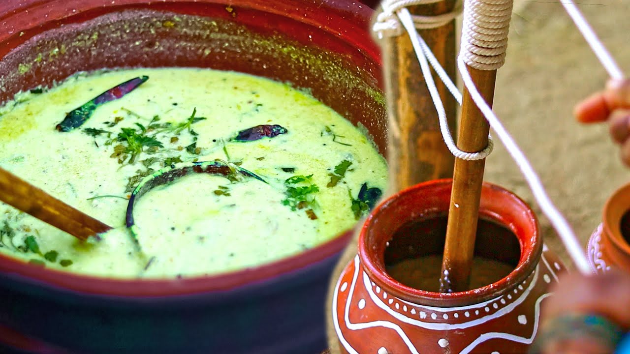 Rice and Buttermilk Gravy Recipe - South Indian Traditional Recipe #GaanvKaSwad