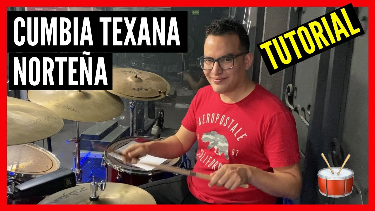 CUMBIA texana / norteña en batería (TUTORIAL) 🥁🤠