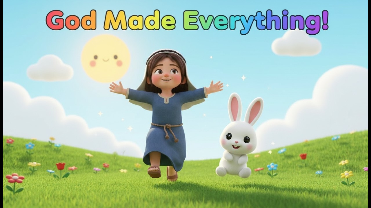 Bible Creation Story Song for Kids | Toddlers Learn Bible Stories | God’s Creation for Kids