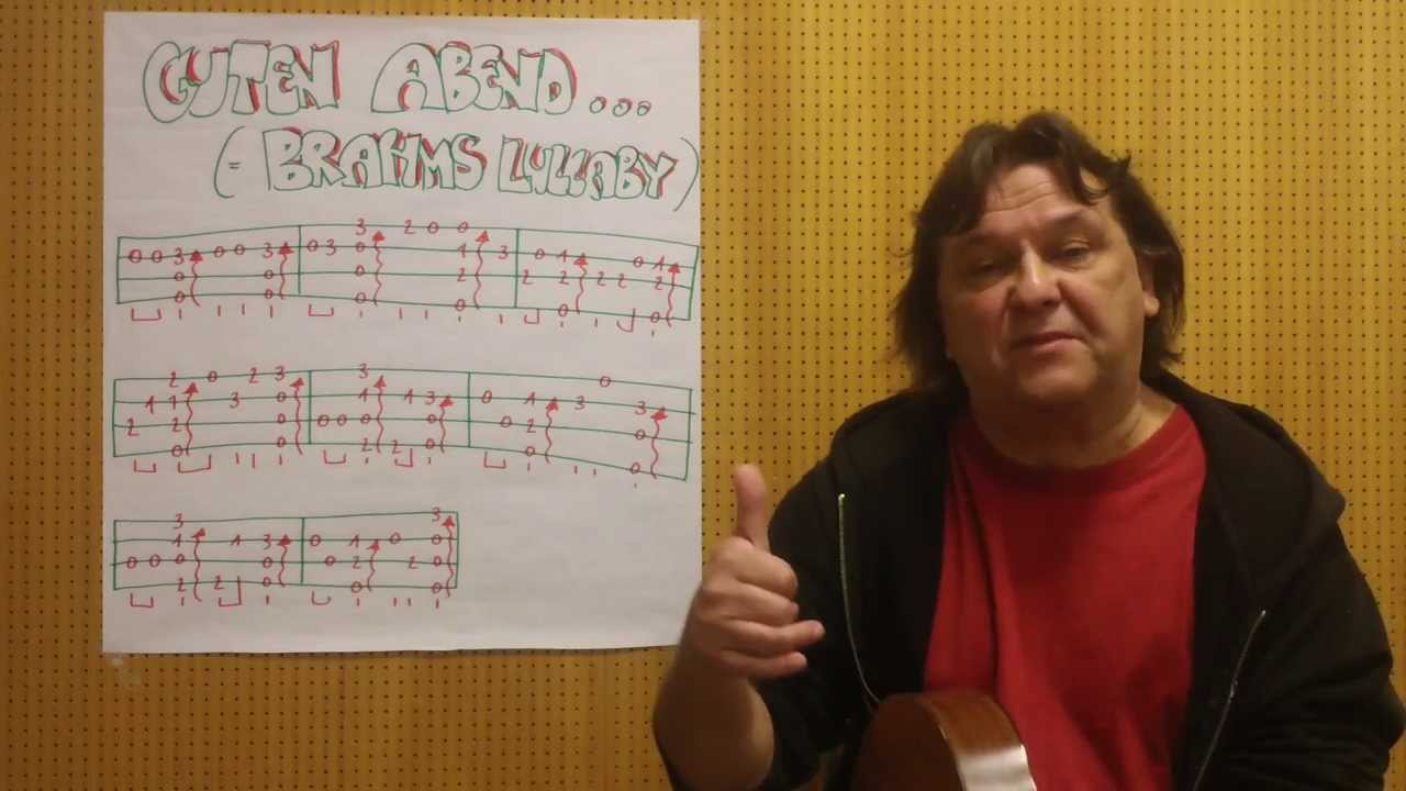 Fingerstyle Ukulele Lesson #5: GUTEN ABEND, GUTE NACHT (Brahms Lullaby)