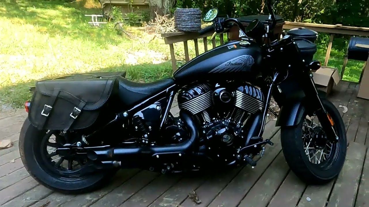Custom DIY 2023 indian chief bobber dark horse saddle bags #chief #bobber #saddlebags #DIY #indian
