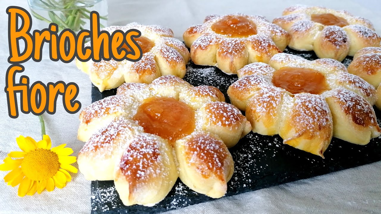 🌺 Brioches a forma di fiore I SENZA STAMPO 🌺