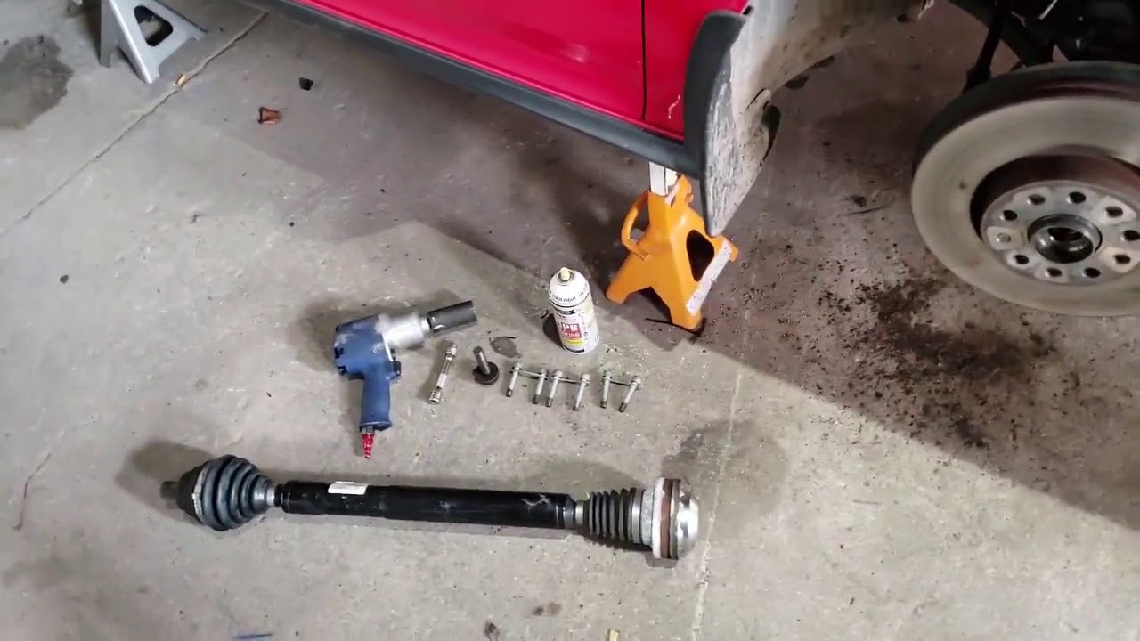 CV AXLE REPLACEMENT ON 2007 MK5 GTI WALKTHROUGH