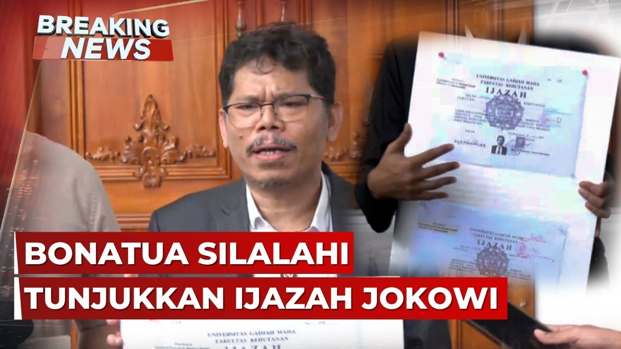 BREAKING NEWS - Bonatua Silalahi Tunjukkan Ijazah Jokowi di KPU