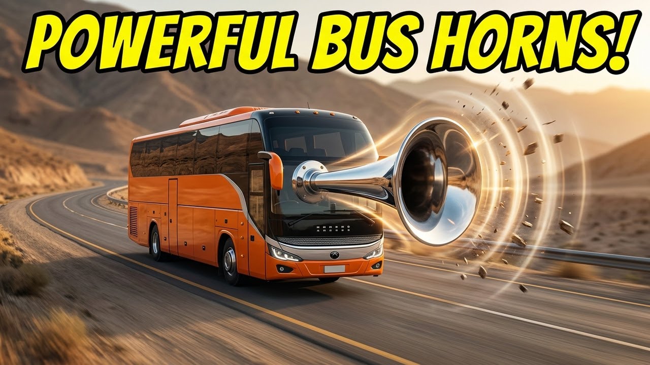 Bus Horn Sound Effects | Satisfying & Powerful Horns