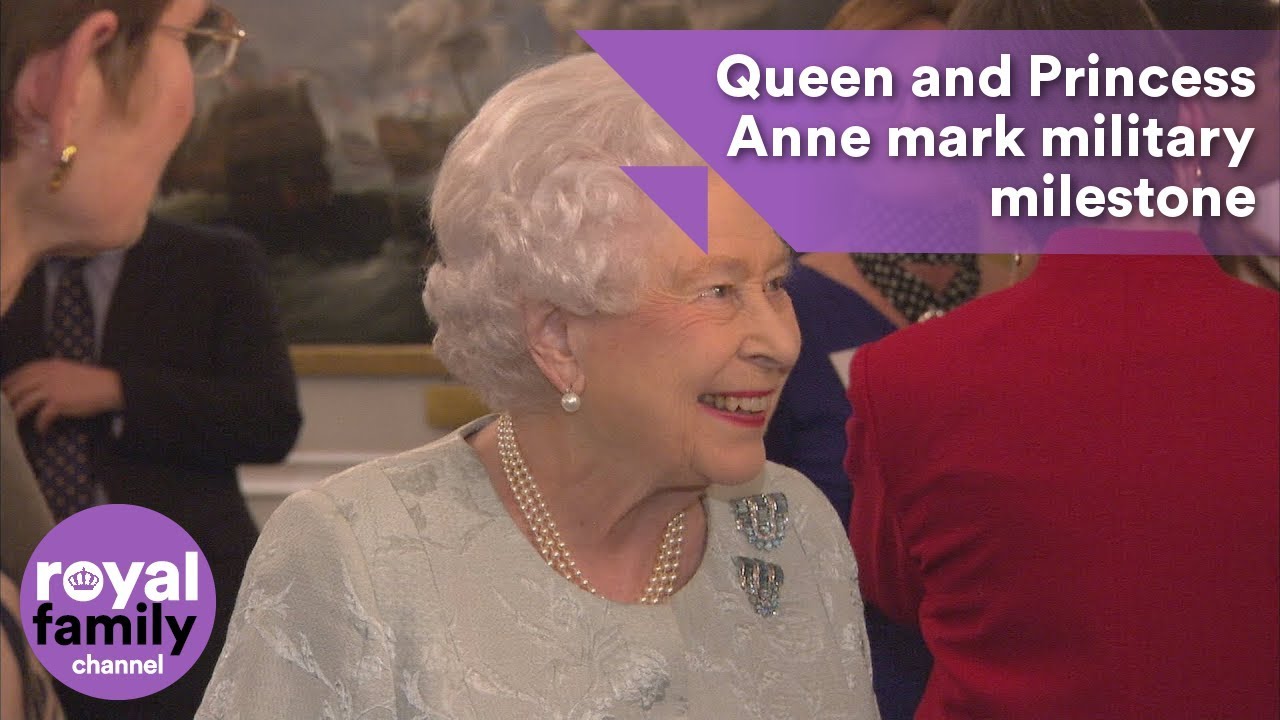 The Queen and Princess Anne mark military milestone