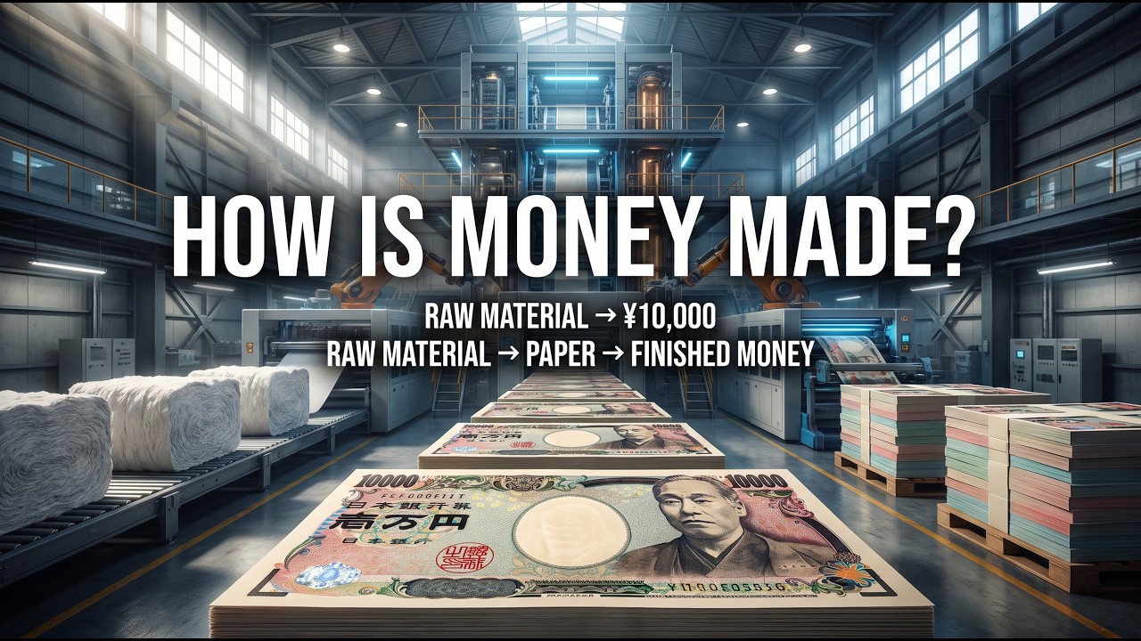 How a &yen;10,000 Japan-Style Banknote Is Made 💴 | Raw Material to Finished Currency