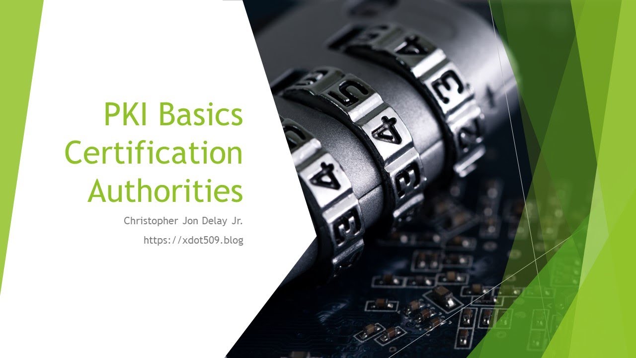 PKI Basics I - Certification Authorities