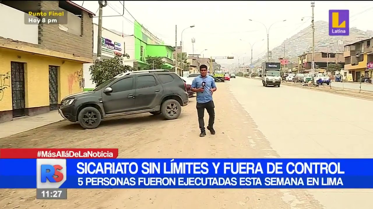 En tan solo una semana en Lima 5 personas fueron ejecutadas por sicarios