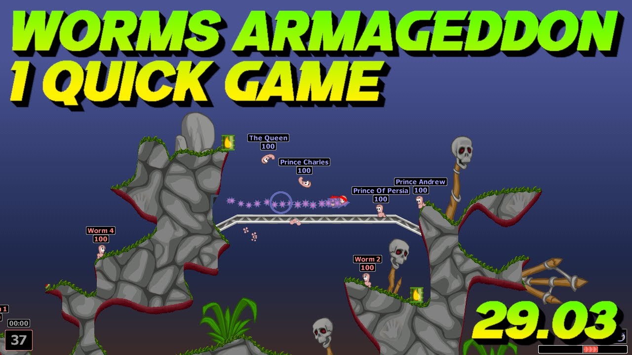 Worms Armageddon - 1 Quick Game in 29.03