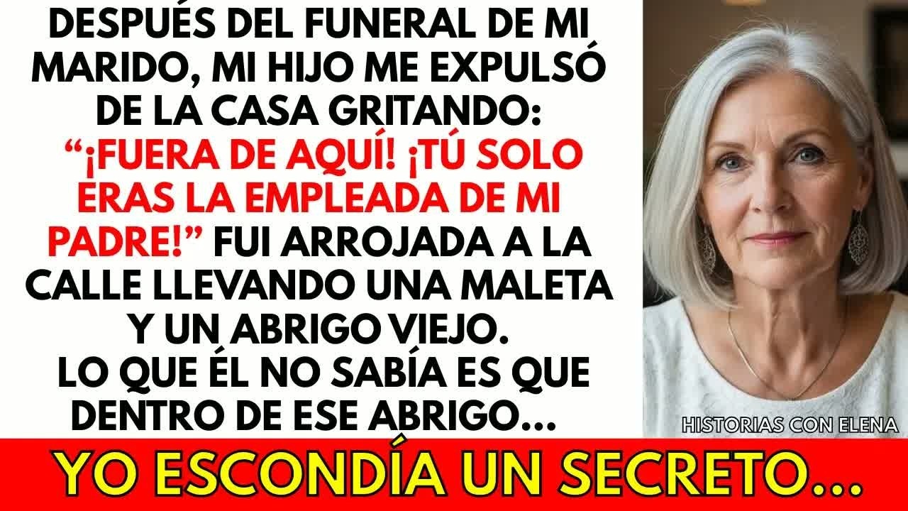 Mi hijo me echó a la calle con un ABRIGO VIEJO, sin saber lo que yo escondía dentro de él