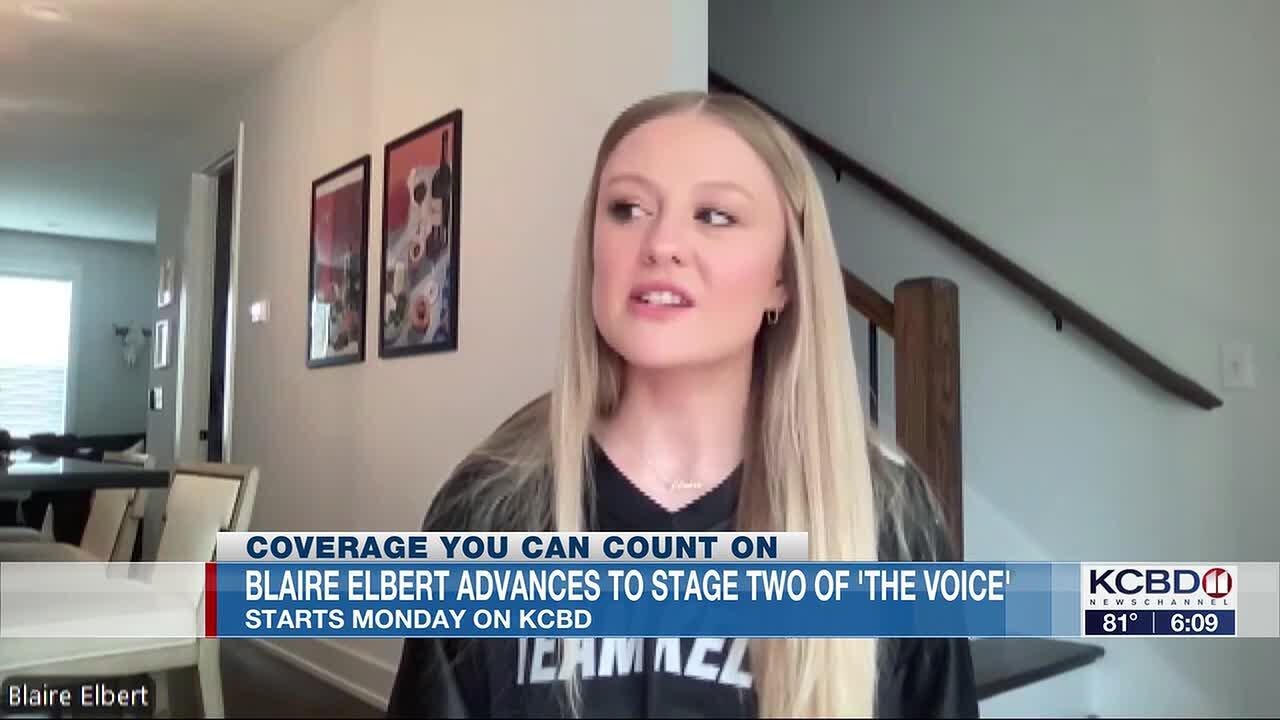 Blaire Elbert advances to Stage Two of The Voice