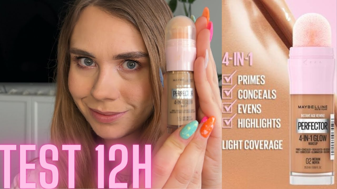 TEST 12H:Maybelline Perfector 4-in-1Glow.Czy sprawdzi się jako 