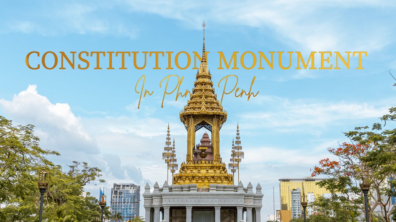 The Constitution Monument in Phnom Penh, Cambodia
