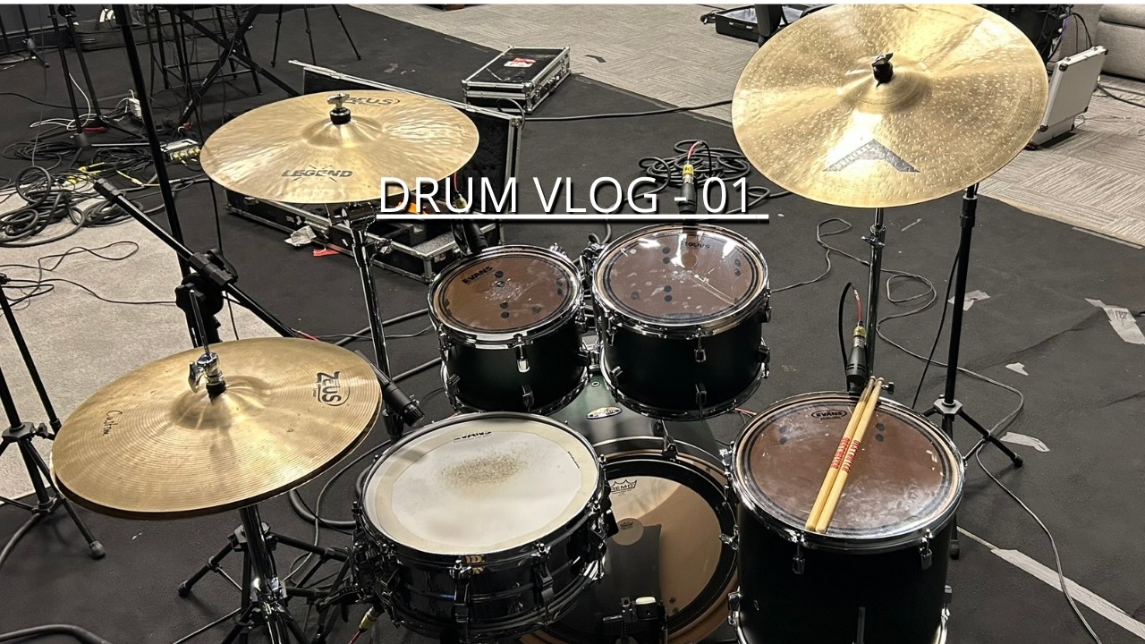 DRUM VLOG - USANDO A BATERA A PRIMEIRA VEZ E APRESENTANDO A BANDA !