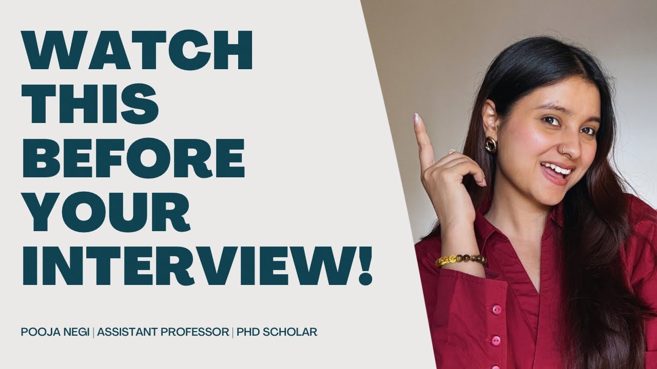 Interview tips as an Assistant Professor 👩&zwj;🏫 | Questions, Tips and techniques ✨