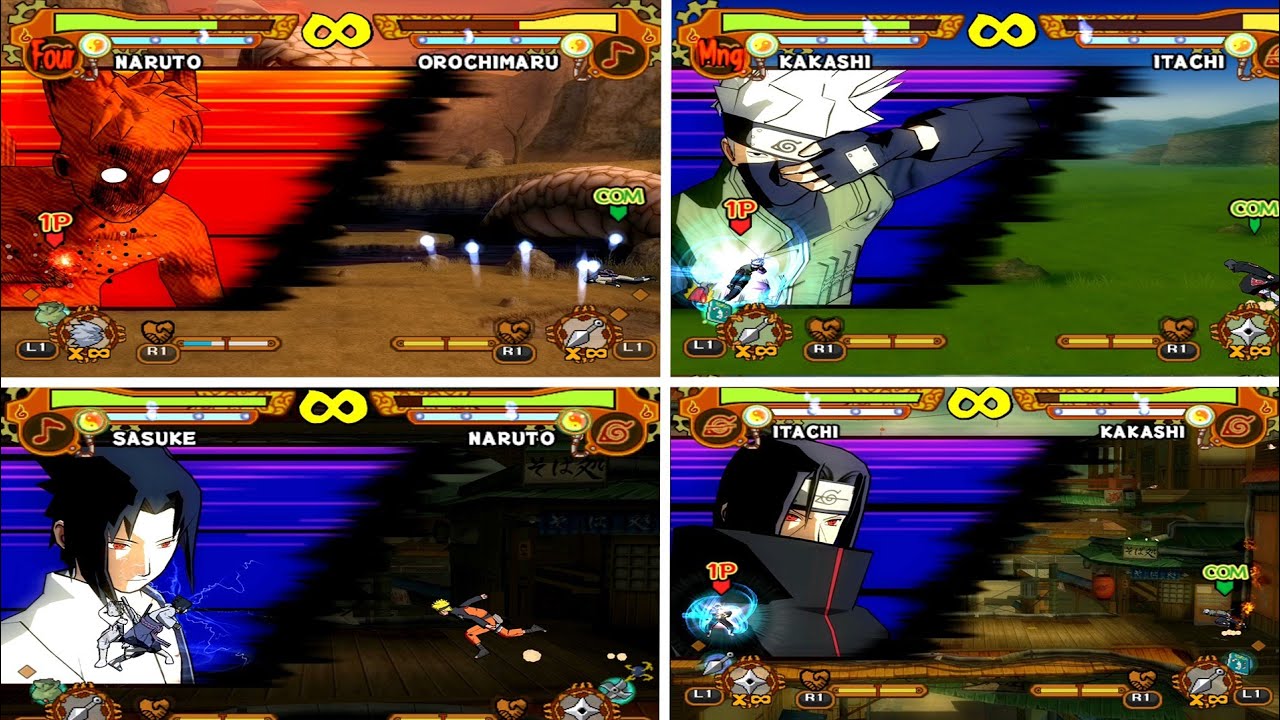 Bawah Bawah O Semua Karakter di Game Naruto Ultimate Ninja 5 PS2