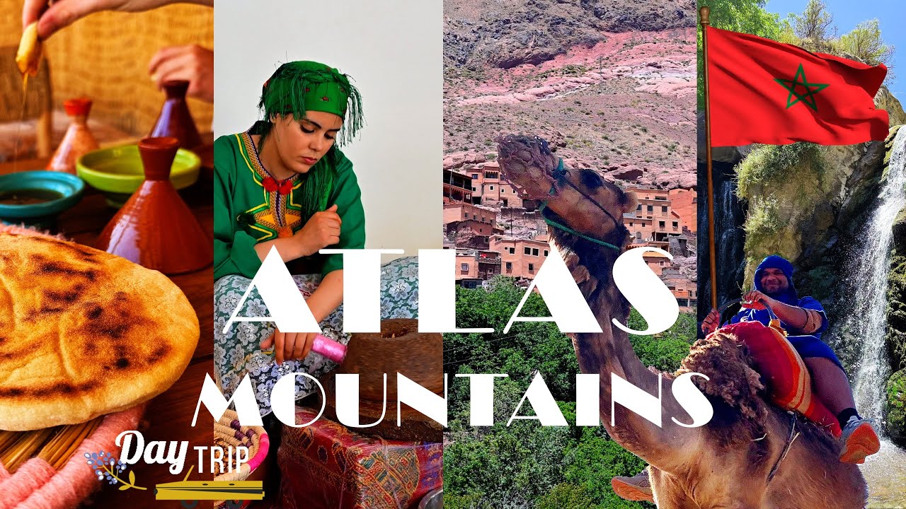 Atlas Mountains Day Trip from Marrakech | Four Valleys, Waterfalls & Camel Ride 🐪