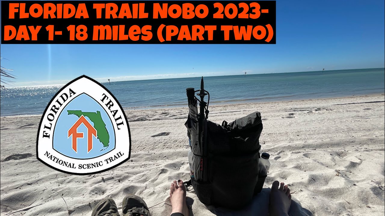 Florida Trail NOBO 2023- Day 1- Part two - Iguanas 🦎 & schools of fish 🐠