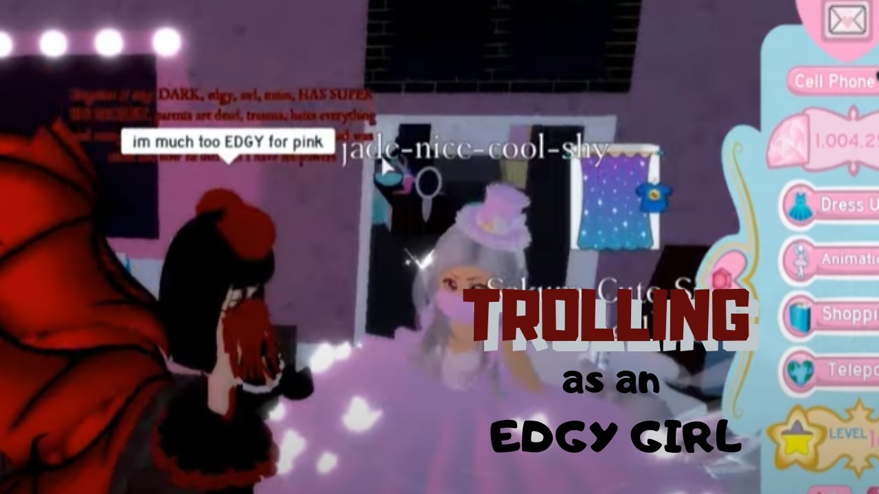Троллинг в образе дерзкой девушки... // Троллинг в Roblox Royale High