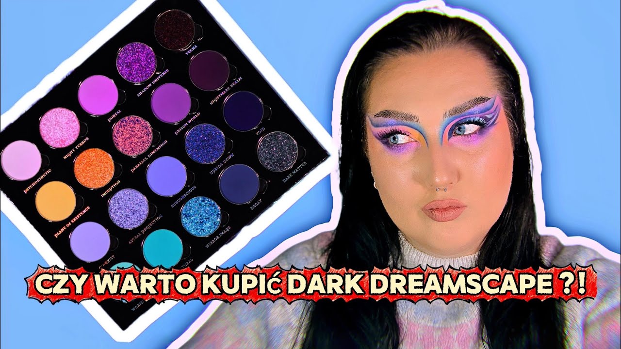 Test palety Dark Dreamscape od Bella Beauté Bar 