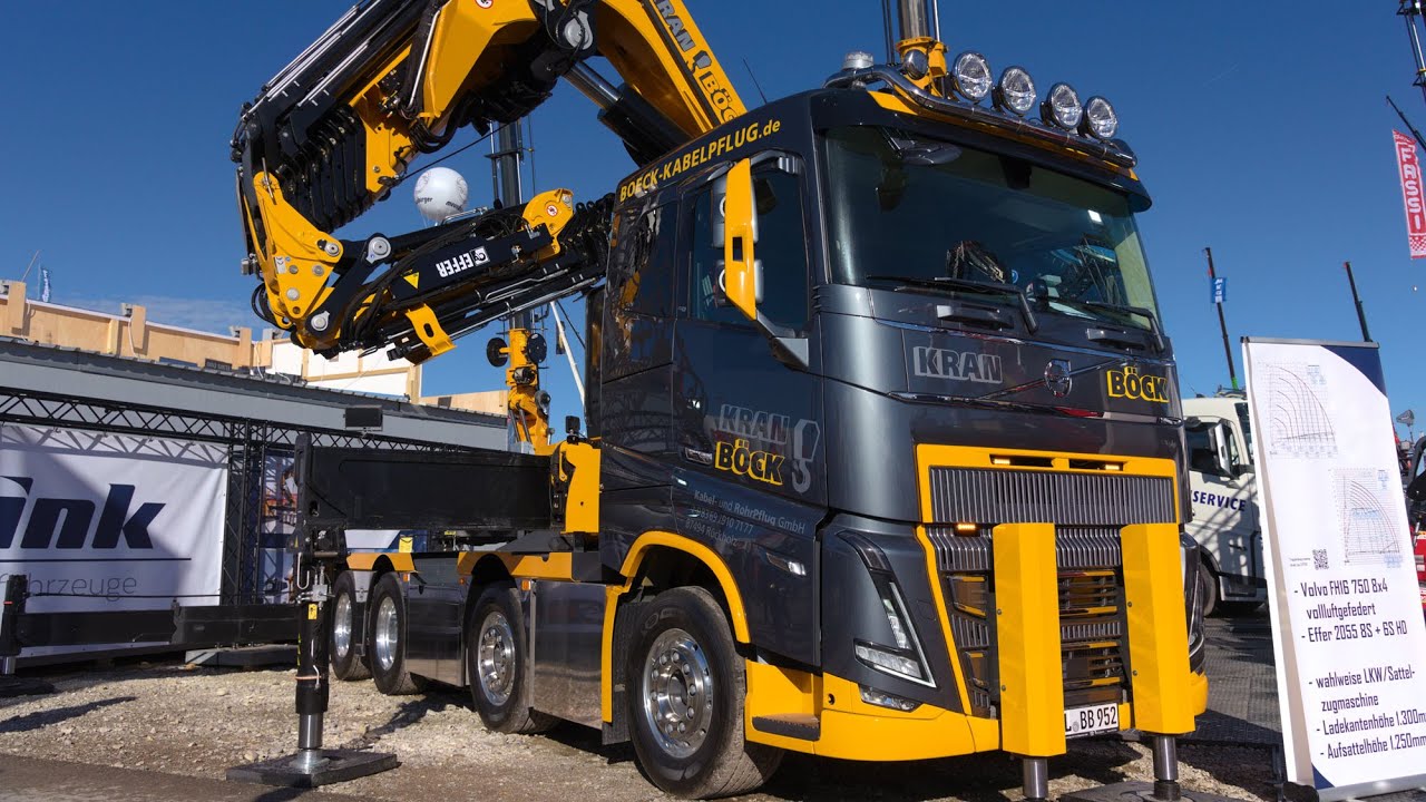 Bauma 2022 - Zink - Effer 2055 - Volvo FH16-750 - Böck Kran