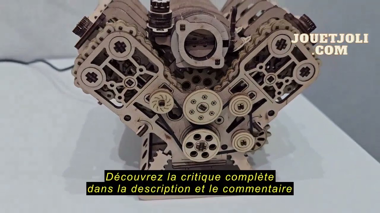 Avis sur la UGEARS Kit de Modèle de Moteur V8 - Puzzle 3D en Bois Avancé pour Adultes - Kits DIY pou