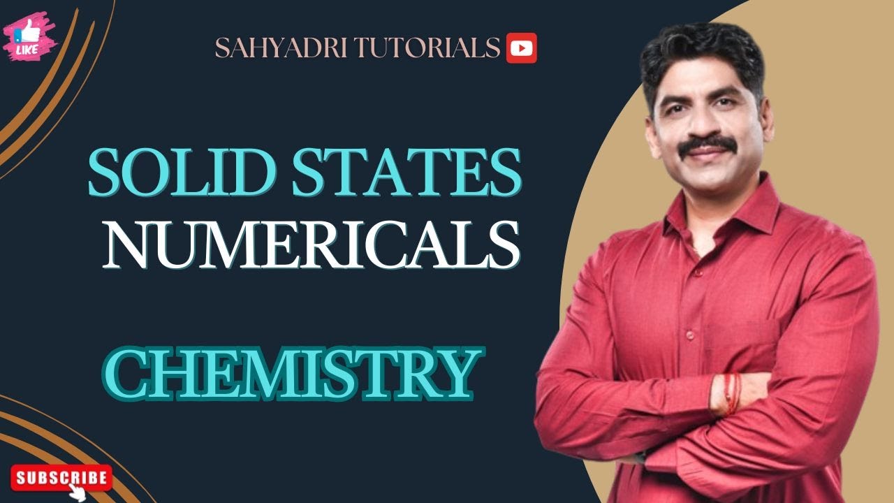 Solid States | Numericals | Chemistry | HSC Board Exam 2025 | Sahyadri Tutorials |