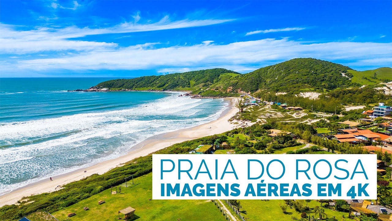 Praia do Rosa em Santa Catarina - Imagens Aéreas em 4k - Novembro/2022