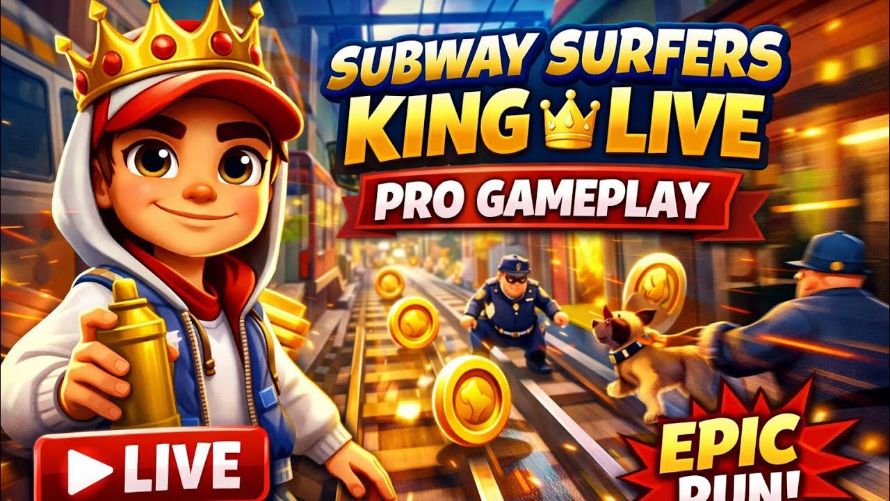 Subway Surf 🚇 King 👑 Live Pro Gameplay 🎮