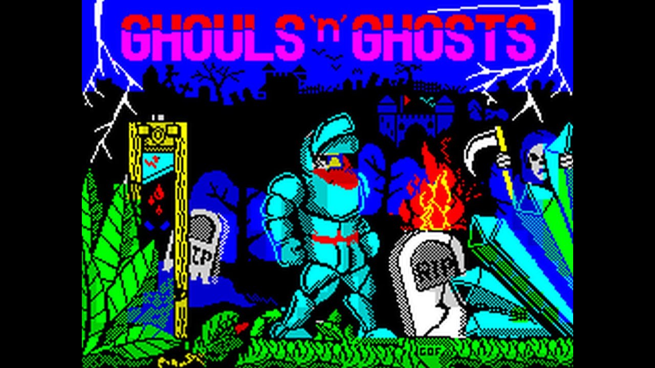 ZX Spectrum Music -  Ghouls 'n' Ghosts - Tim Follin - Title / Attract Mode Music