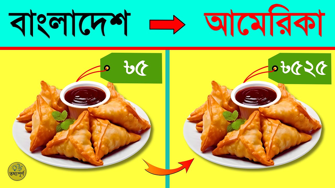 Big difference between Food prices in USA and Bangladesh | তথ্যপূর্ণ