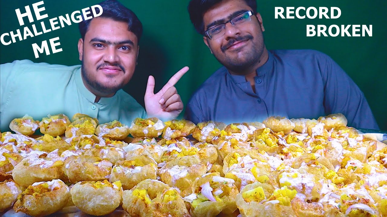 Gol Gappa Challenge | Pakistan's Fastest Eating Gol Gappay Challenge Record Broken | Food Challenge