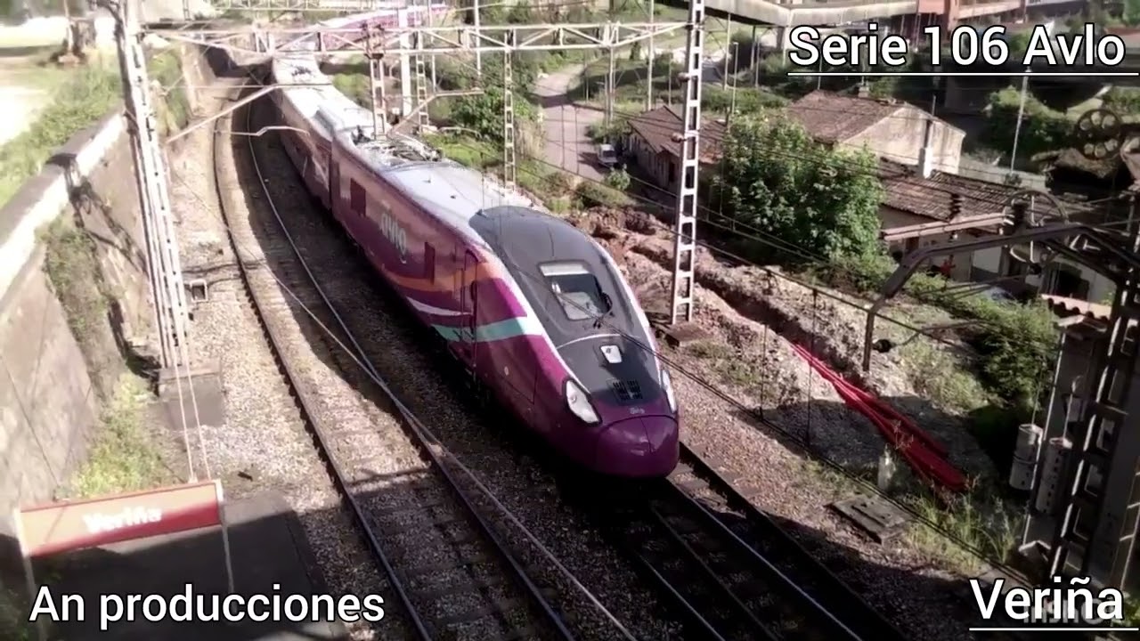 TRENES RENFE DESLIZÁNDOSE POR LA VÍA (SONIDO DIRECTO) 